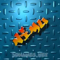 nimu in Grid Style style - 3D name wallpaper
