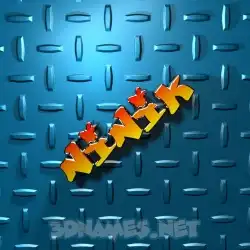 ninik in Grid Style style - 3D name wallpaper