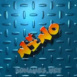 nino in Grid Style style - 3D name wallpaper
