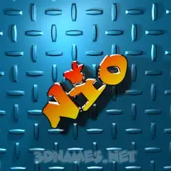 nio in Grid Style style - 3D name wallpaper