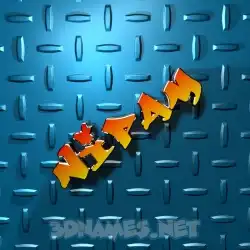 nipam in Grid Style style - 3D name wallpaper