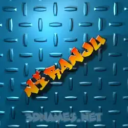 niranju in Grid Style style - 3D name wallpaper