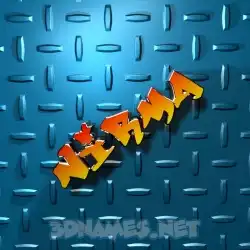 nirma in Grid Style style - 3D name wallpaper