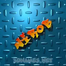 nirob in Grid Style style - 3D name wallpaper