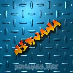 nirvana in Grid Style style - 3D name wallpaper
