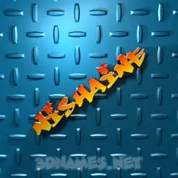nishaine in Grid Style style - 3D name wallpaper