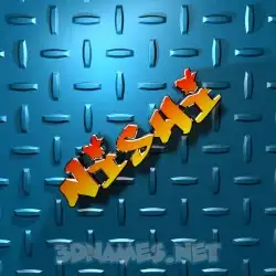 nishi in Grid Style style - 3D name wallpaper