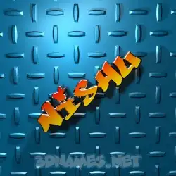nishu in Grid Style style - 3D name wallpaper