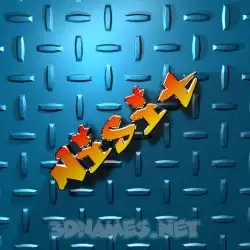 nisit in Grid Style style - 3D name wallpaper