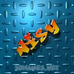 nisy in Grid Style style - 3D name wallpaper