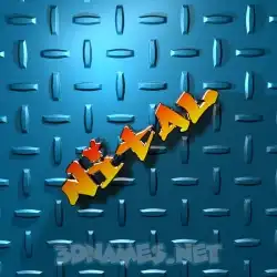 nital in Grid Style style - 3D name wallpaper
