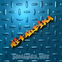 nitaufika in Grid Style style - 3D name wallpaper