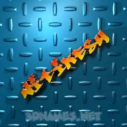 nitikesh in Grid Style style - 3D name wallpaper