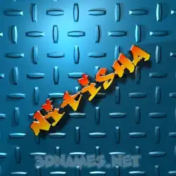 nitisha in Grid Style style - 3D name wallpaper