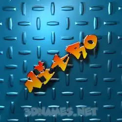 nitro in Grid Style style - 3D name wallpaper