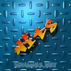 nits in Grid Style style - 3D name wallpaper