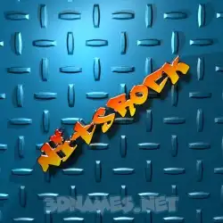 nitsrock in Grid Style style - 3D name wallpaper