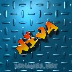niva in Grid Style style - 3D name wallpaper