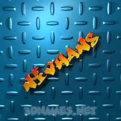 nivhans in Grid Style style - 3D name wallpaper