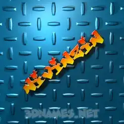 nivinzin in Grid Style style - 3D name wallpaper