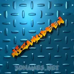 nizamudeen in Grid Style style - 3D name wallpaper
