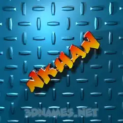 nkhan in Grid Style style - 3D name wallpaper