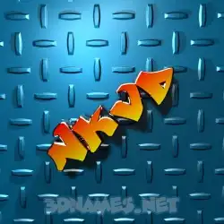 nkvd in Grid Style style - 3D name wallpaper