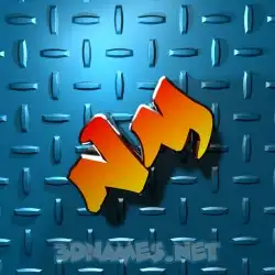 nm in Grid Style style - 3D name wallpaper