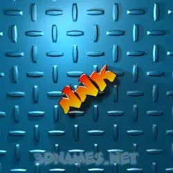 nnk in Grid Style style - 3D name wallpaper