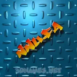 nnufa in Grid Style style - 3D name wallpaper