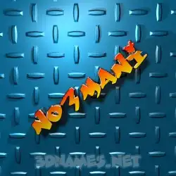 no3mani in Grid Style style - 3D name wallpaper