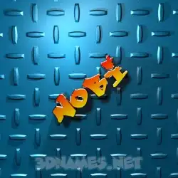 nobi in Grid Style style - 3D name wallpaper