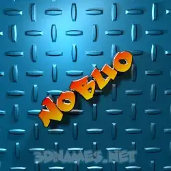 nobuo in Grid Style style - 3D name wallpaper