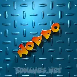 noddo in Grid Style style - 3D name wallpaper