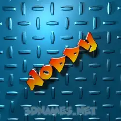 noddy in Grid Style style - 3D name wallpaper