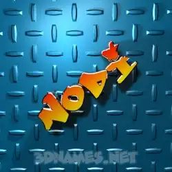 nodi in Grid Style style - 3D name wallpaper