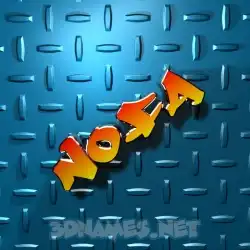 nofa in Grid Style style - 3D name wallpaper