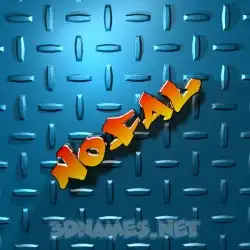 nofal in Grid Style style - 3D name wallpaper