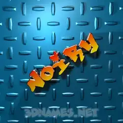noiry in Grid Style style - 3D name wallpaper