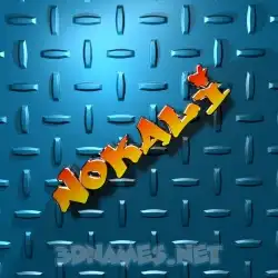 nokali in Grid Style style - 3D name wallpaper