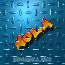 nola in Grid Style style - 3D name wallpaper