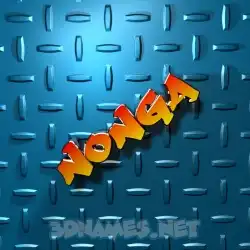 nonga in Grid Style style - 3D name wallpaper