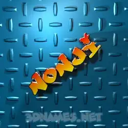 nonji in Grid Style style - 3D name wallpaper