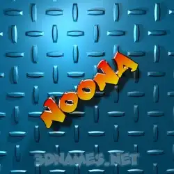 noona in Grid Style style - 3D name wallpaper