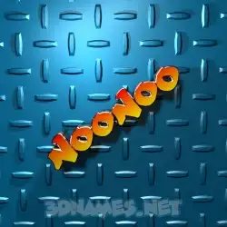 noonoo in Grid Style style - 3D name wallpaper