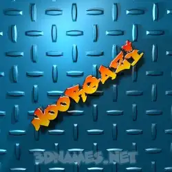 noorqazi in Grid Style style - 3D name wallpaper