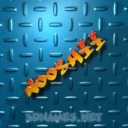 nooshii in Grid Style style - 3D name wallpaper