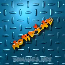 nordine in Grid Style style - 3D name wallpaper