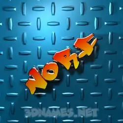 norf in Grid Style style - 3D name wallpaper