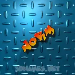 norm in Grid Style style - 3D name wallpaper